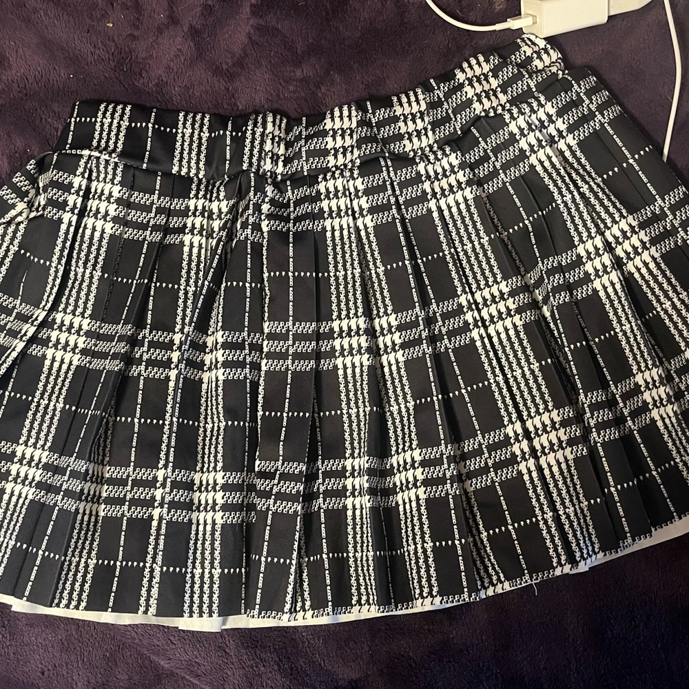 plaid mini skirt